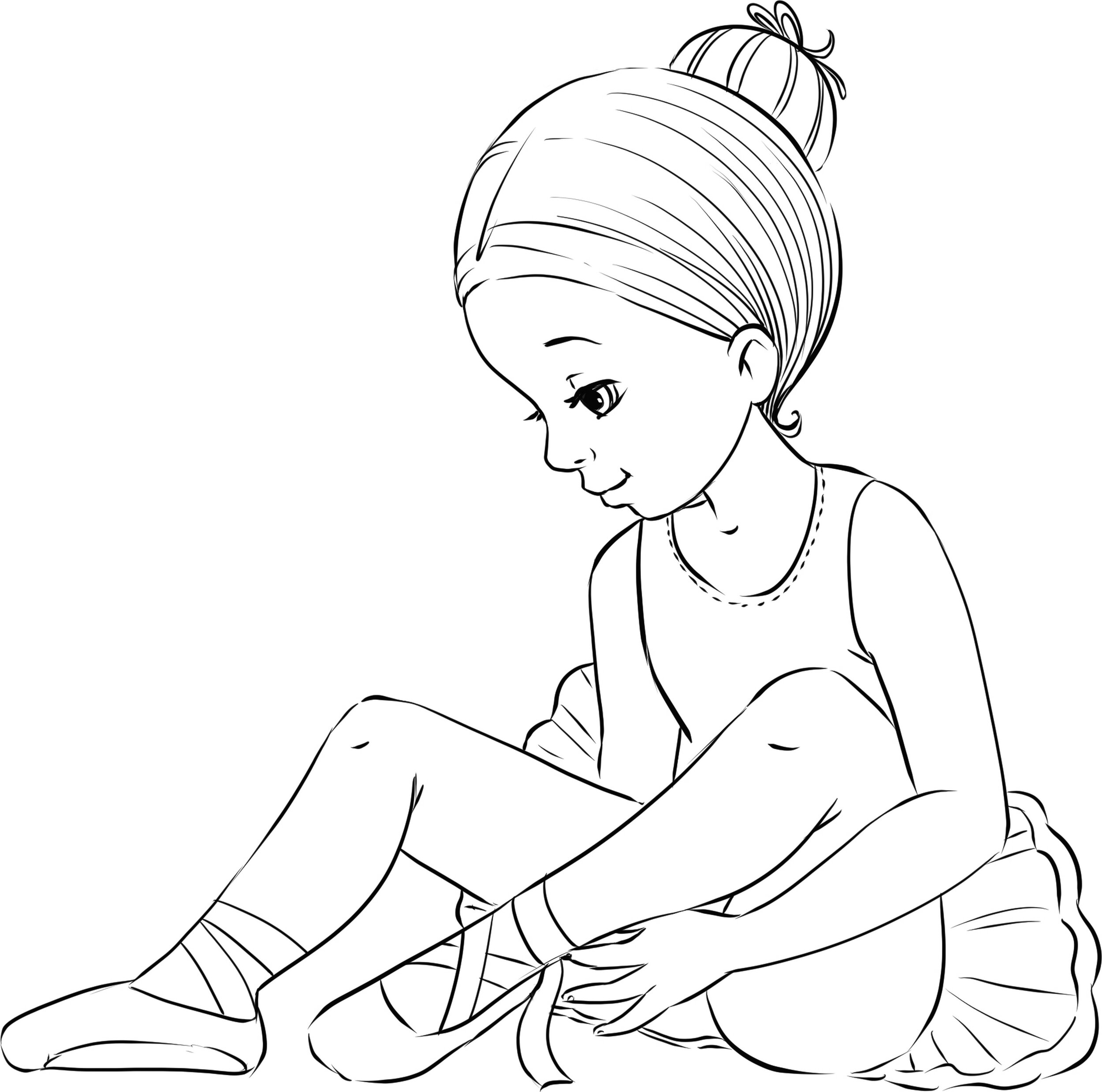 Coloring Pages of Girls — Happies