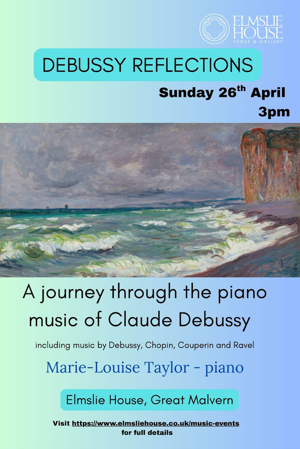 Debussy Reflections - A journey through the piano music of Claude Debussy with Marie-Louise Taylor