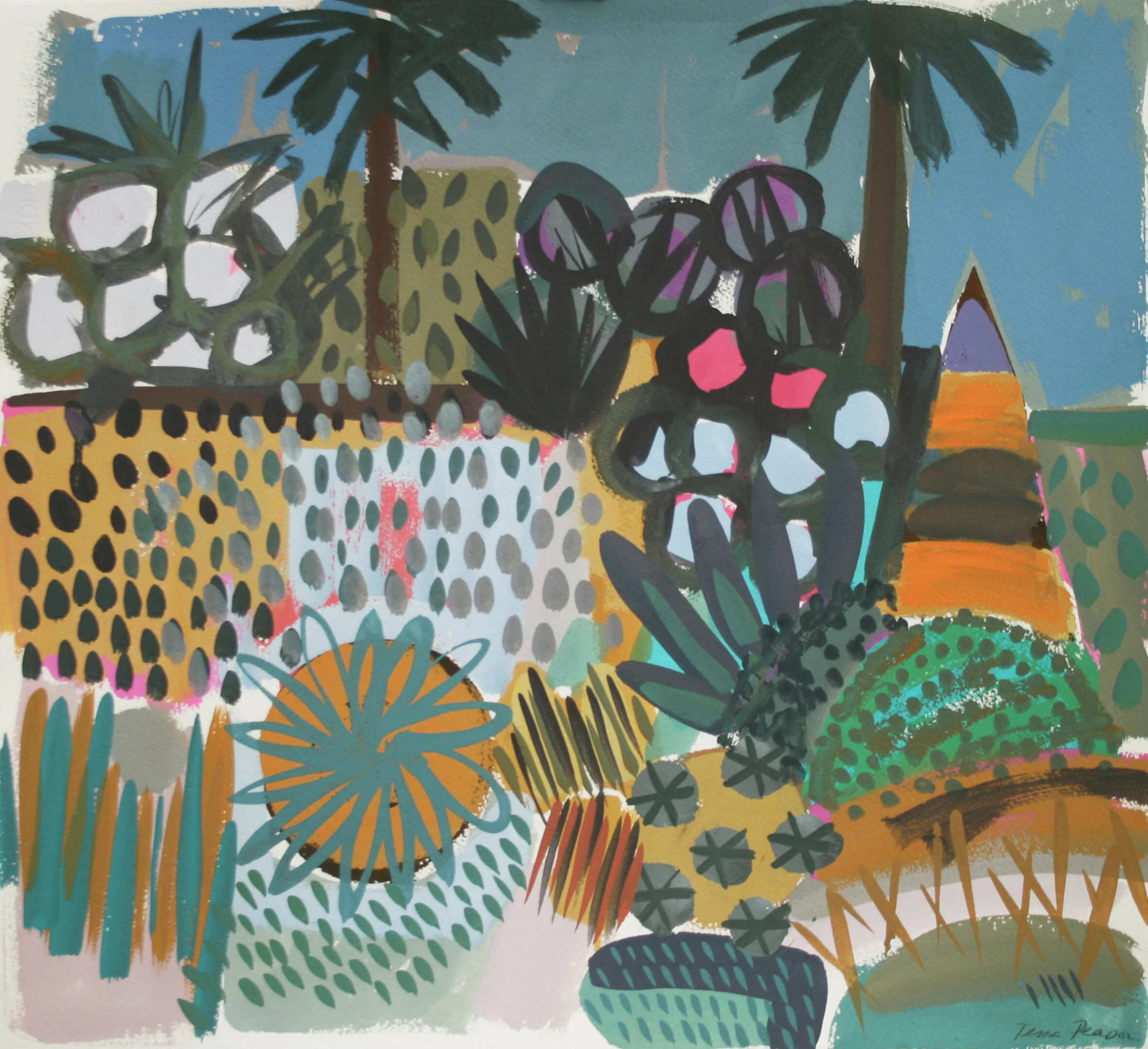 Dusky Anima Garden 52x57cm gouache on paper AVAILABLE uf £595.jpg