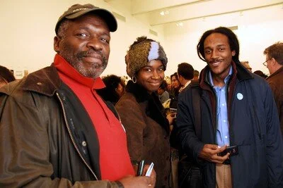 Bill Hodges Kavie Barnes and Navindren Hodges attend the Visual Aids 13th Annual “Postcards From The Edge” preview cocktail party, 2010.