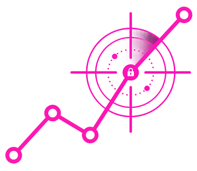 Analytical chart arrow icon representing data-driven truth and problem solving.