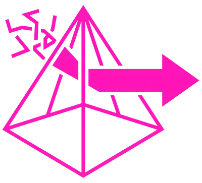 Isometric launch platform icon representing decisive high-trust execution.