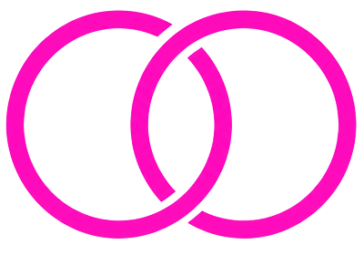 Intersecting overlapping circles icon representing mutual benefit and alignment.