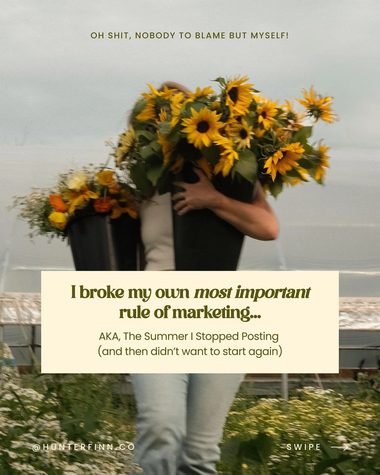 Howdy! It&rsquo;s been a minute! 

Did you also take the &lsquo;summer&rsquo; off of social media and now it&rsquo;s halfway through October and you still haven&rsquo;t posted or done any marketing 🫠

Girl, same 

Swipe to the end for my little plan