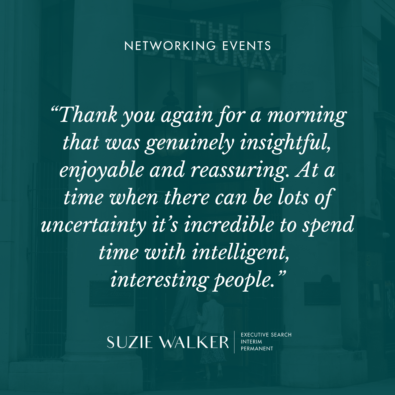 Networking events – Thursday 22nd and Friday 23rd January