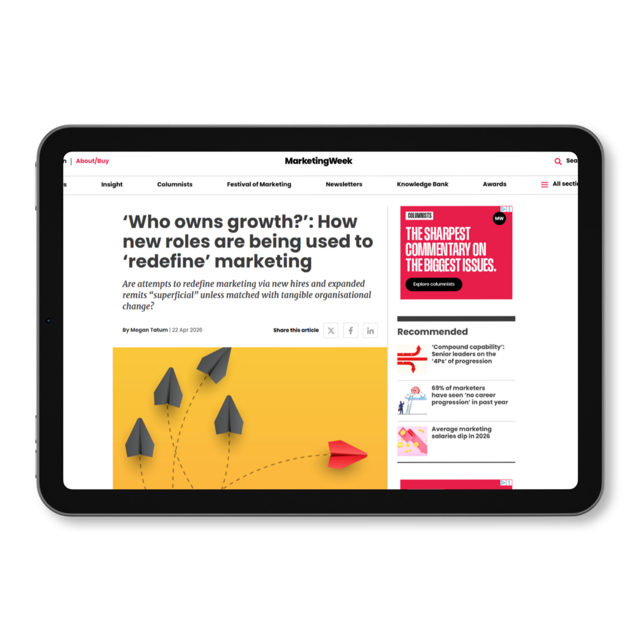 ‘Who owns growth?’ - Marketing Week