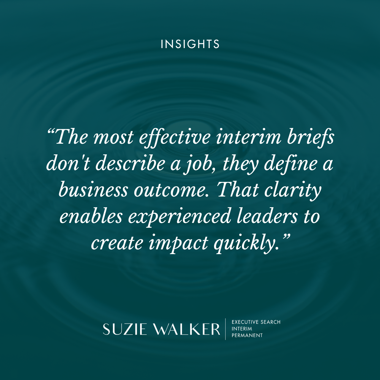 What brief should you give an Interim CMO?