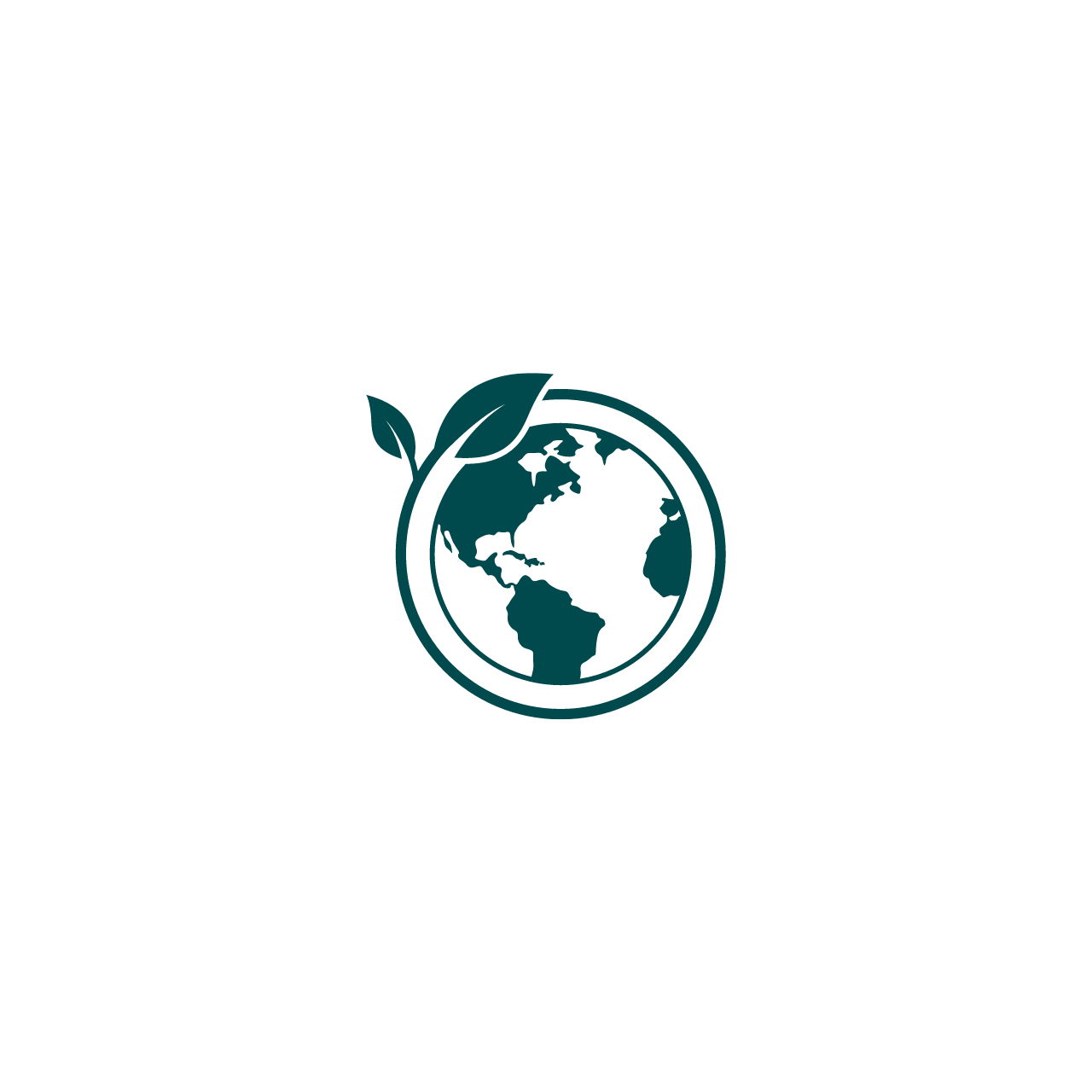Pictured: environment icon - globe and hands