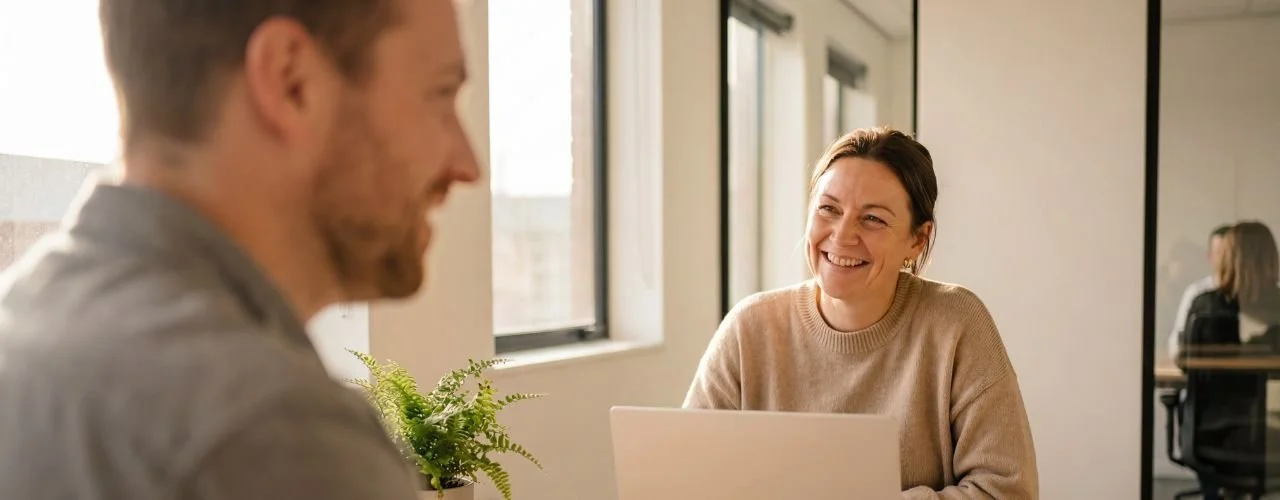 Pictured: senior hiring team | When to promote from within vs hiring externally