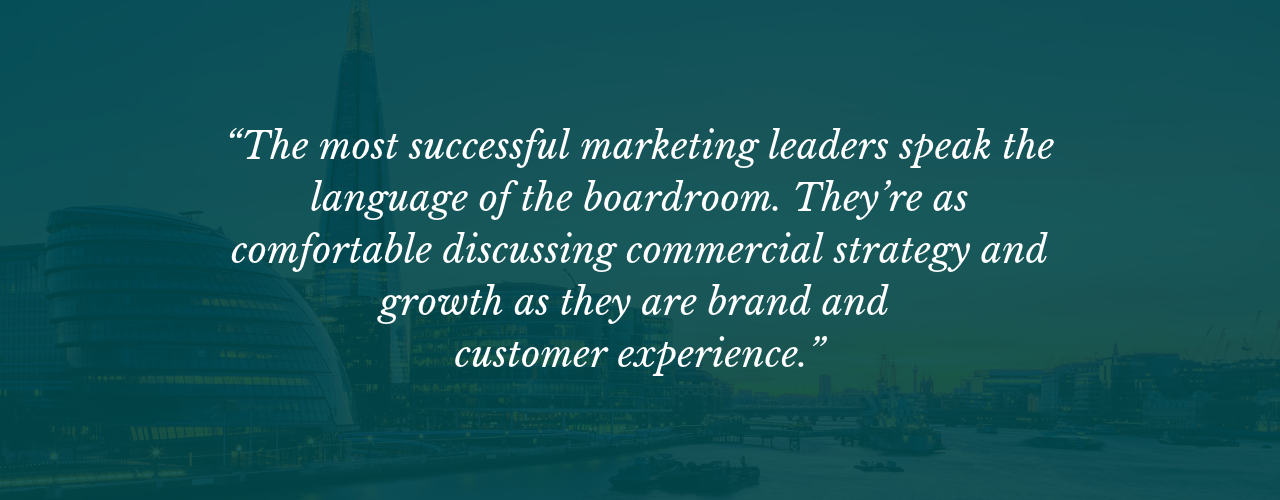 Pictured: pull-out quote from main article | The new shape of senior marketing, digital and technology roles, and why London is leading it