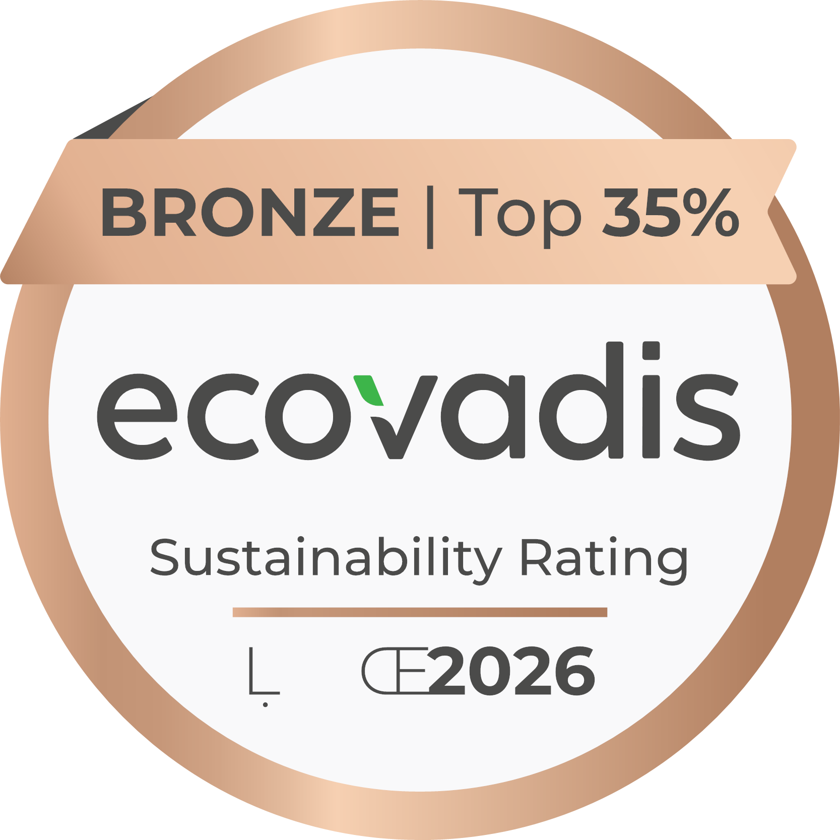 EcoVadis Bronze medal