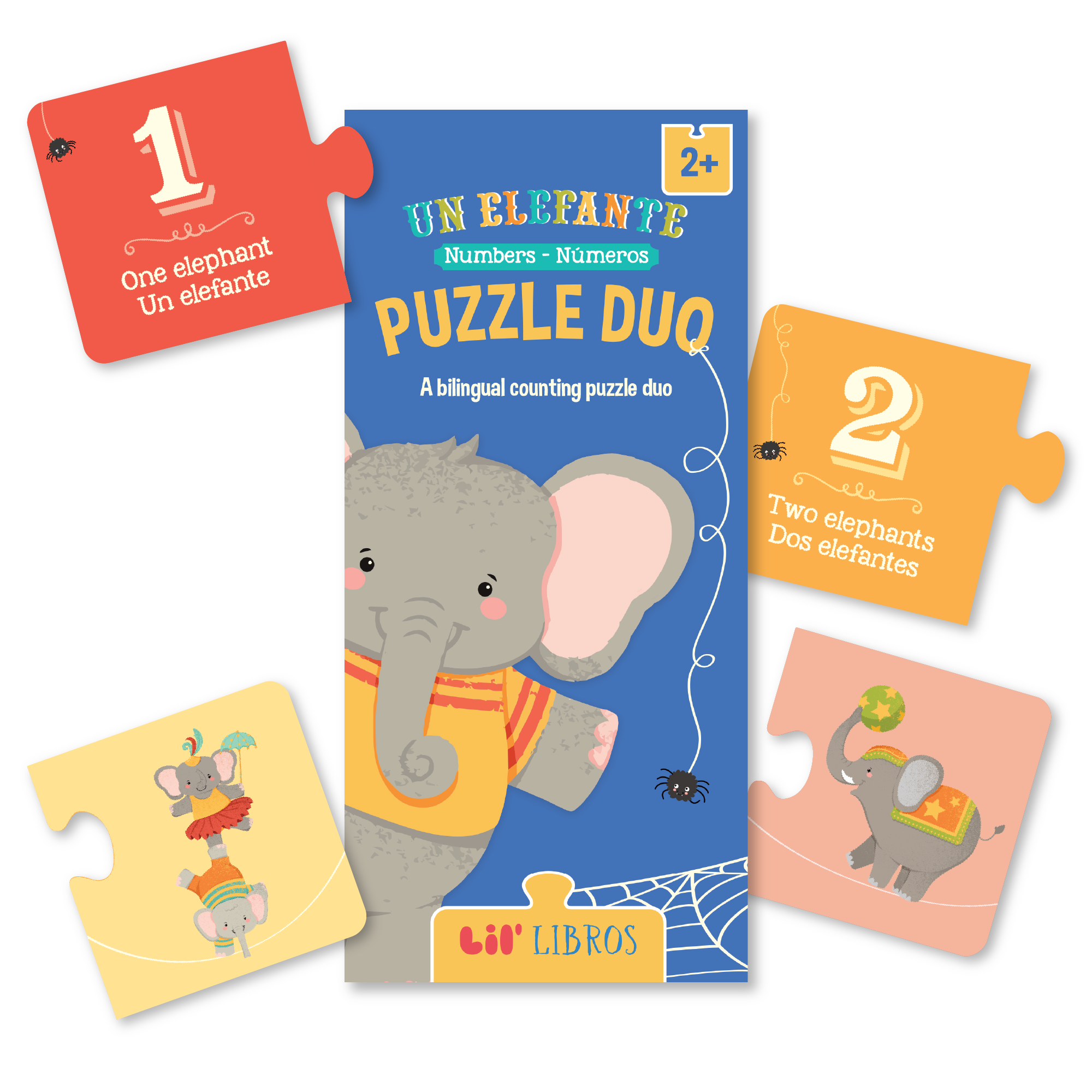 Un Elefante: Numbers / Números Puzzle Duo