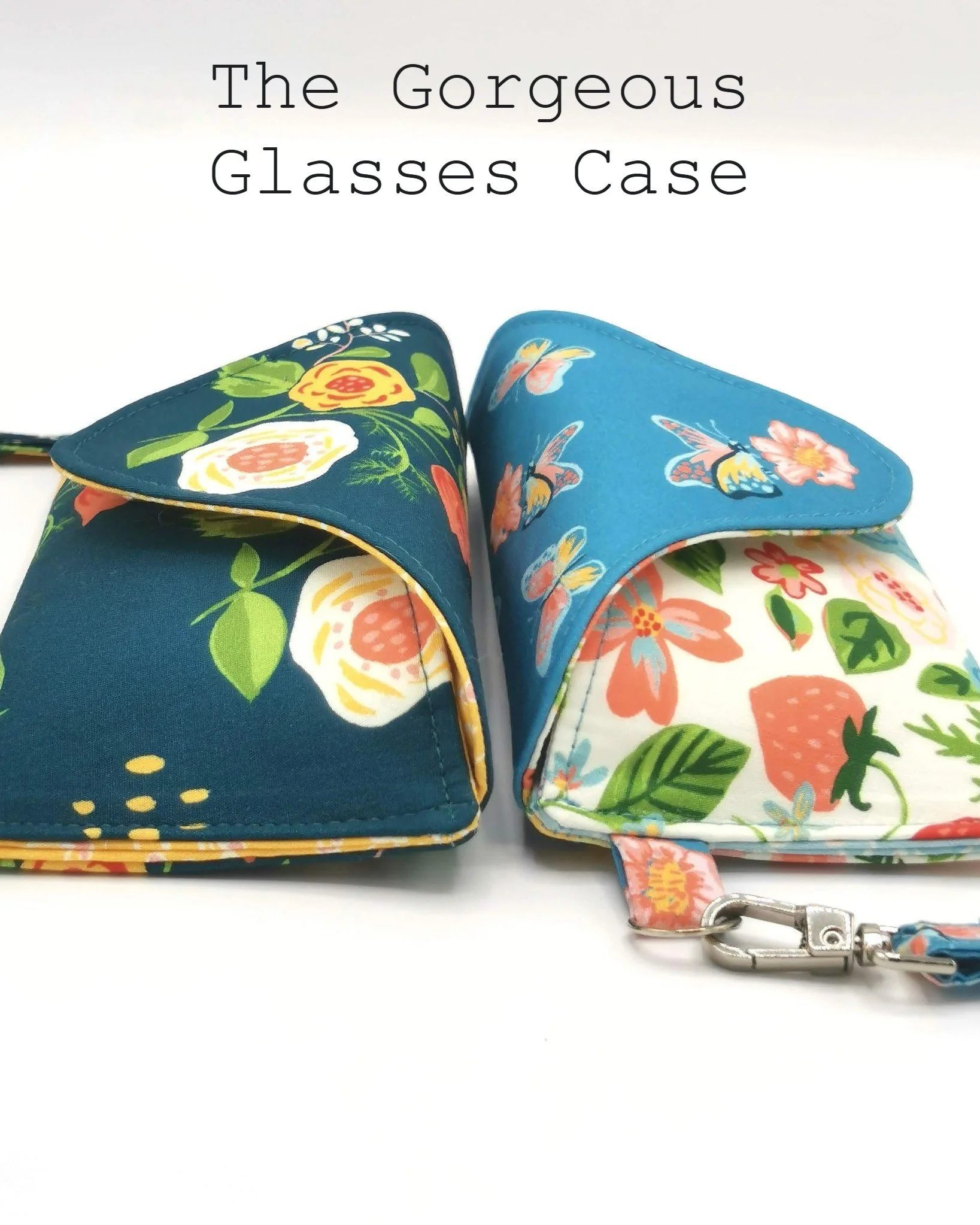 Are you dreaming of summer? Even when it rains, you can plan ahead for sunnier days. 🕶

The Gorgeous Glasses Case is a pattern for a semi-structured case for your sunglasses. Each piece is completed before being stitched together at the end, and you