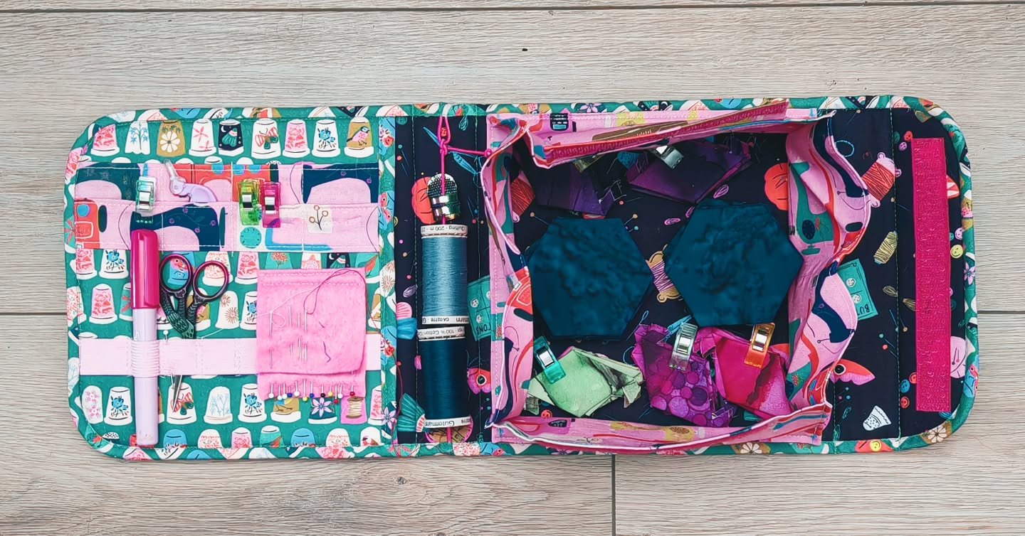 Going away doesn't mean you have to leave your sewing behind!

I am off to Cornwall in the morning, so spent a bit of time this morning prepping some epp! Luckily, my Sew &amp; Go Project Case fits everything I need. I also thought I would take some 