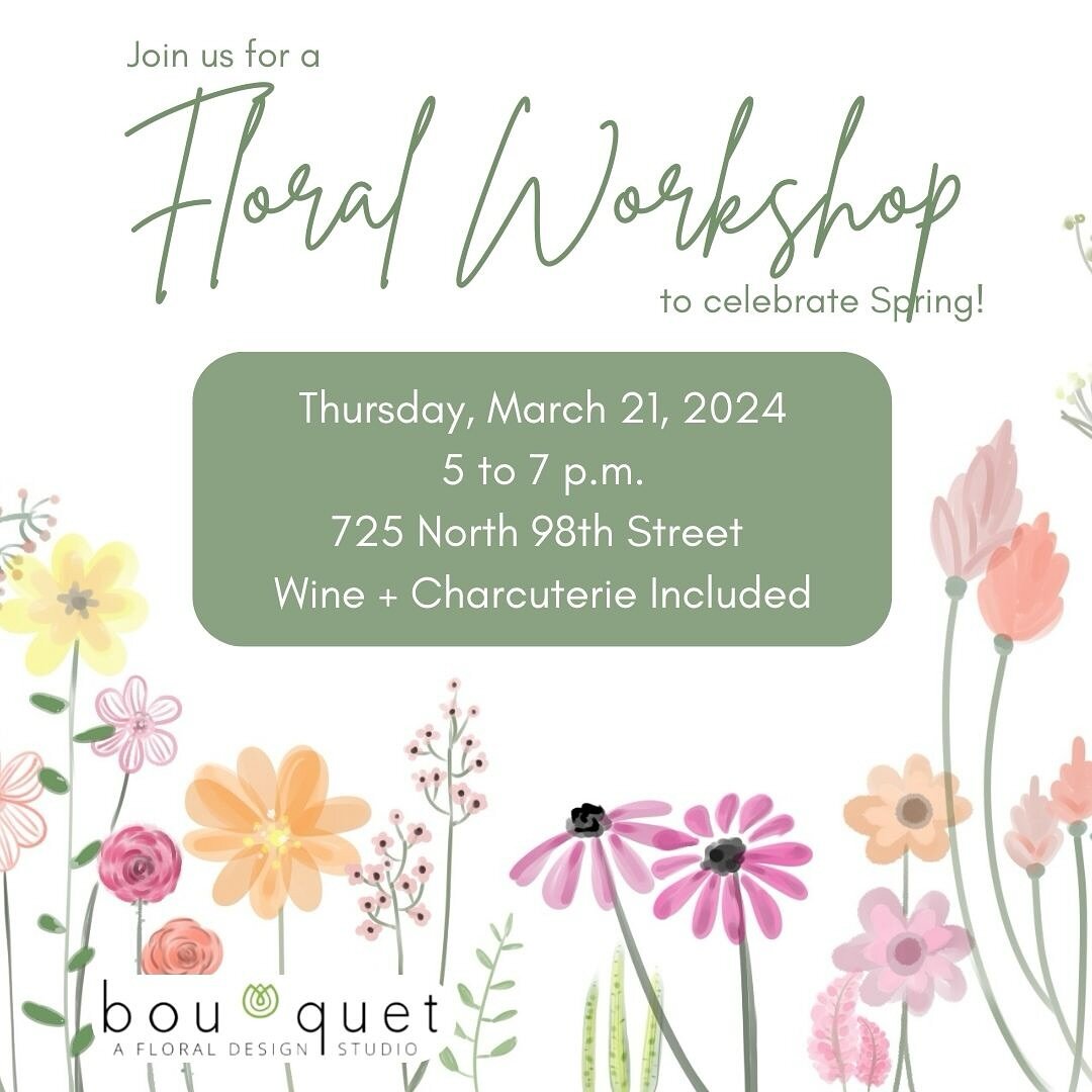 Is the unseasonable weather making you excited for Spring? Sign up now for our Spring Workshop where we will create a bright and cheery arrangement 💐 Sign up now!