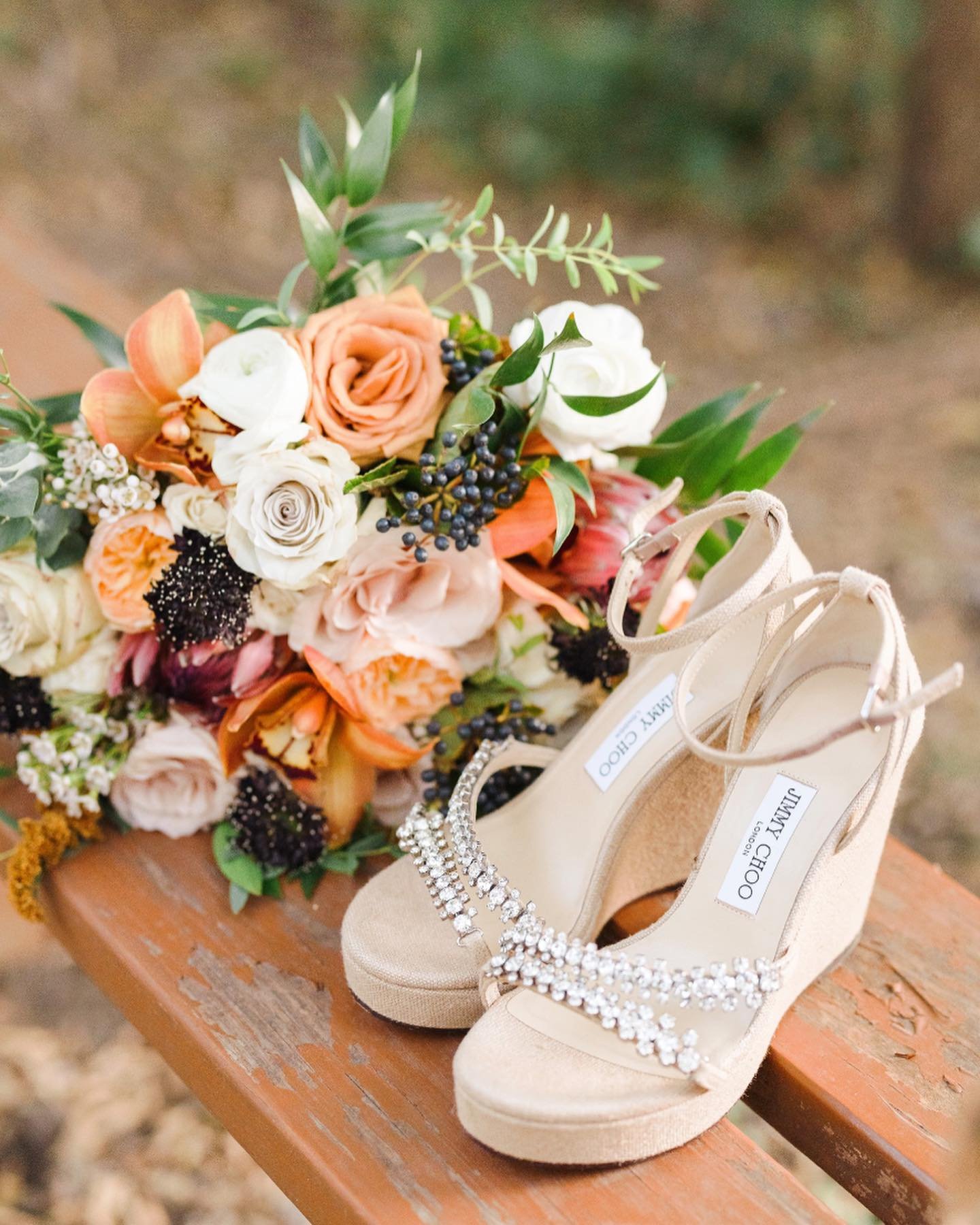 We&rsquo;re gearing up for our first weekend of 3 spring weddings, and to celebrate, we&rsquo;re sharing this classic shot of a beautiful bridal bouquet and some beautiful shoes (Jimmy Choo&rsquo;s no less!). DM us to help create the day of your drea