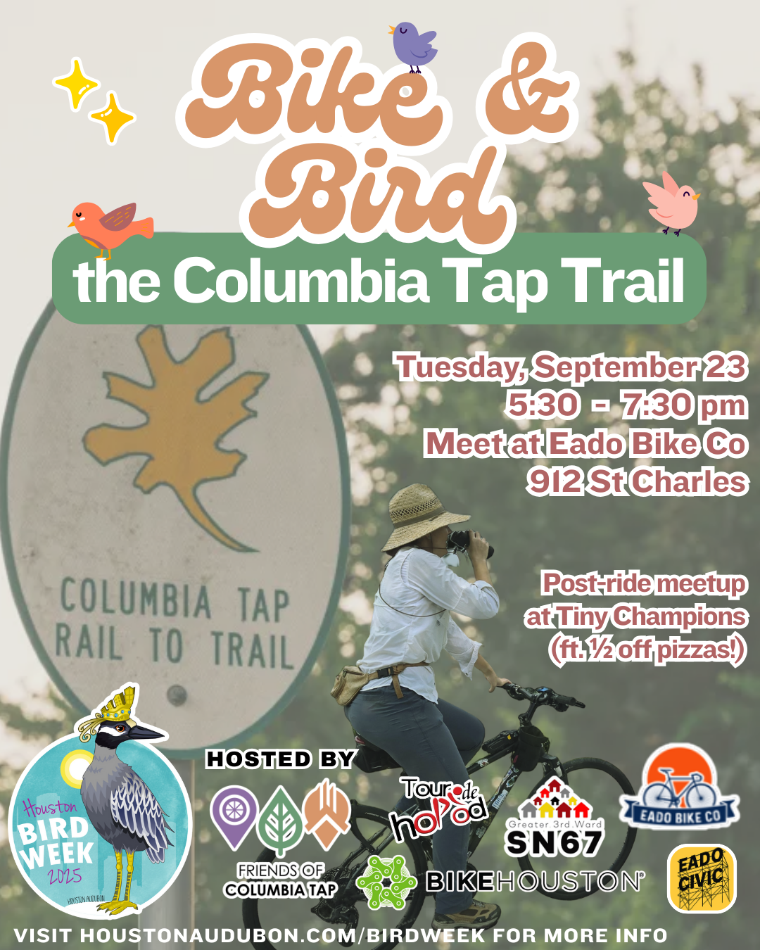 Bike & Bird the Columbia Tap Trail