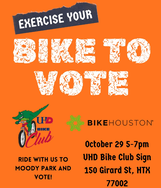 Bike to Vote with UHD BIke Club