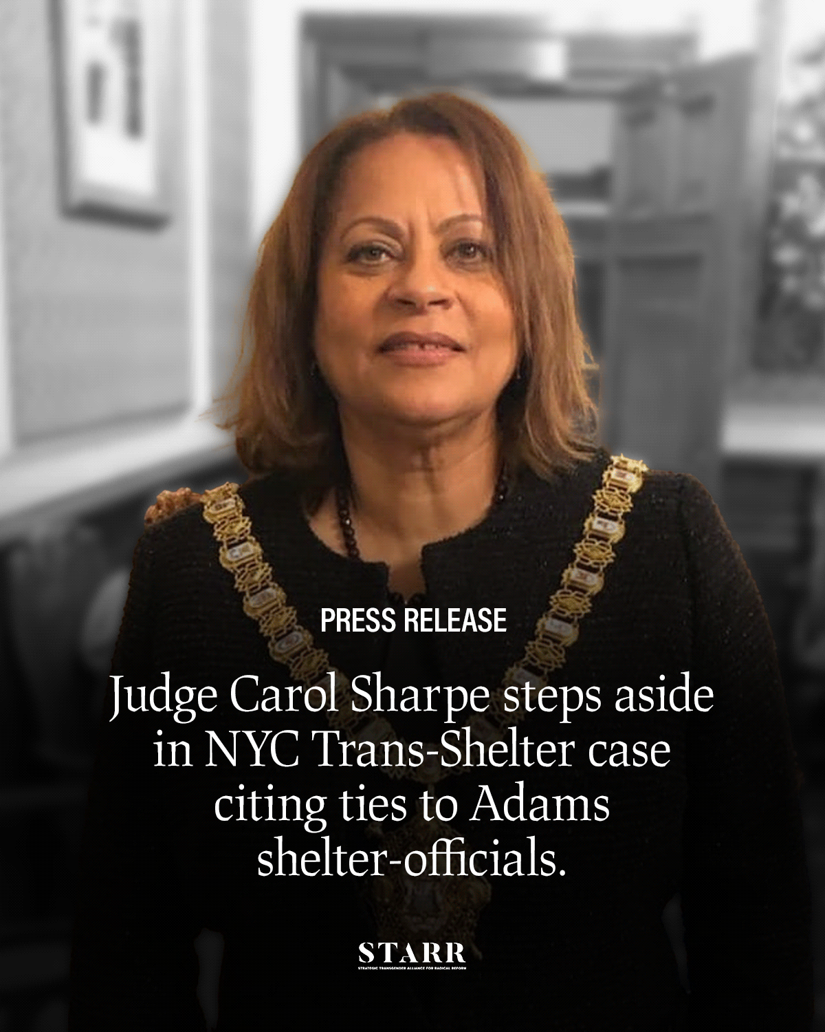 JUDGE IN NYC TRANS-SHELTER CASE STEPS DOWN CITING TIES TO ADAMS SHELTER OFFICIALS