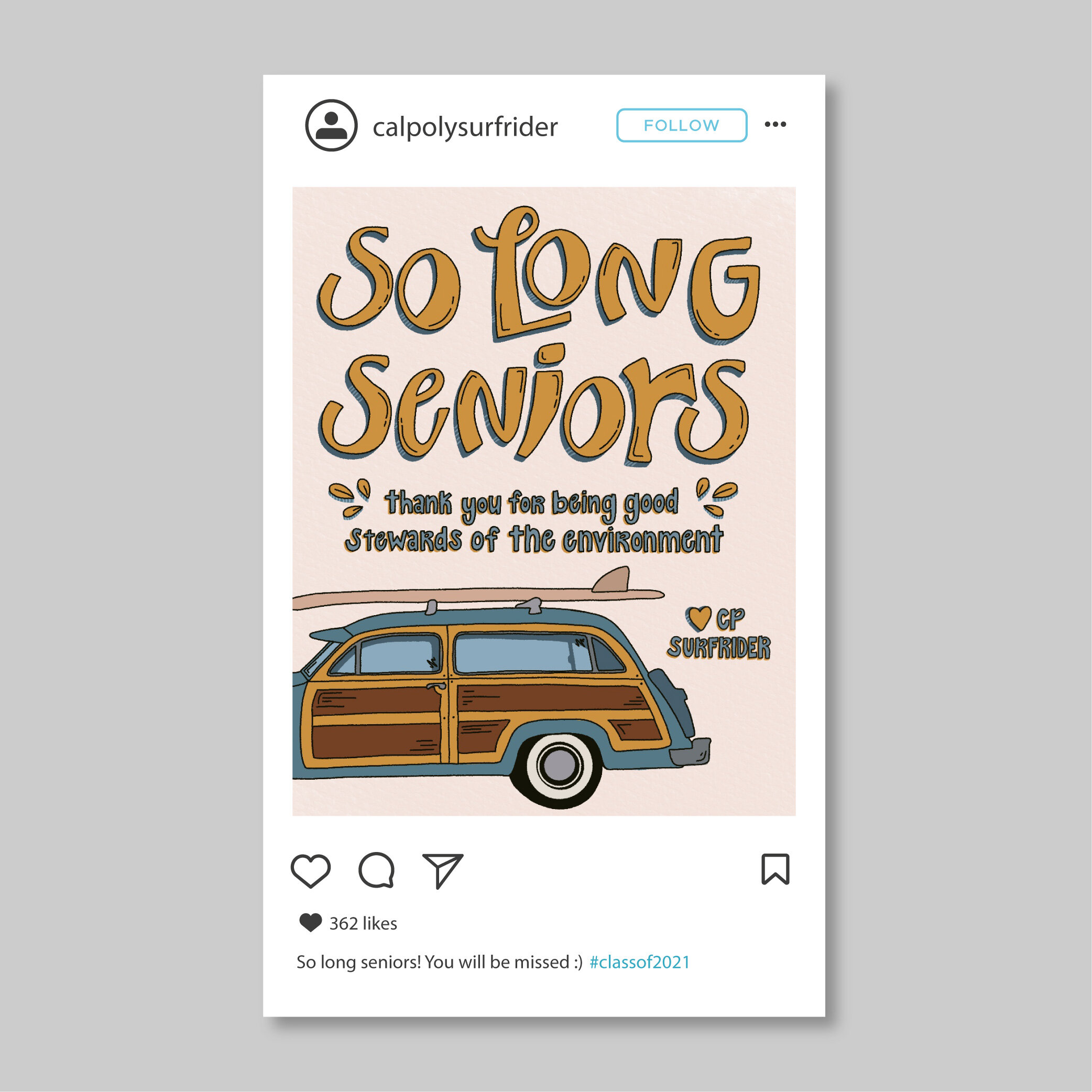 So Long Seniors — instagram post