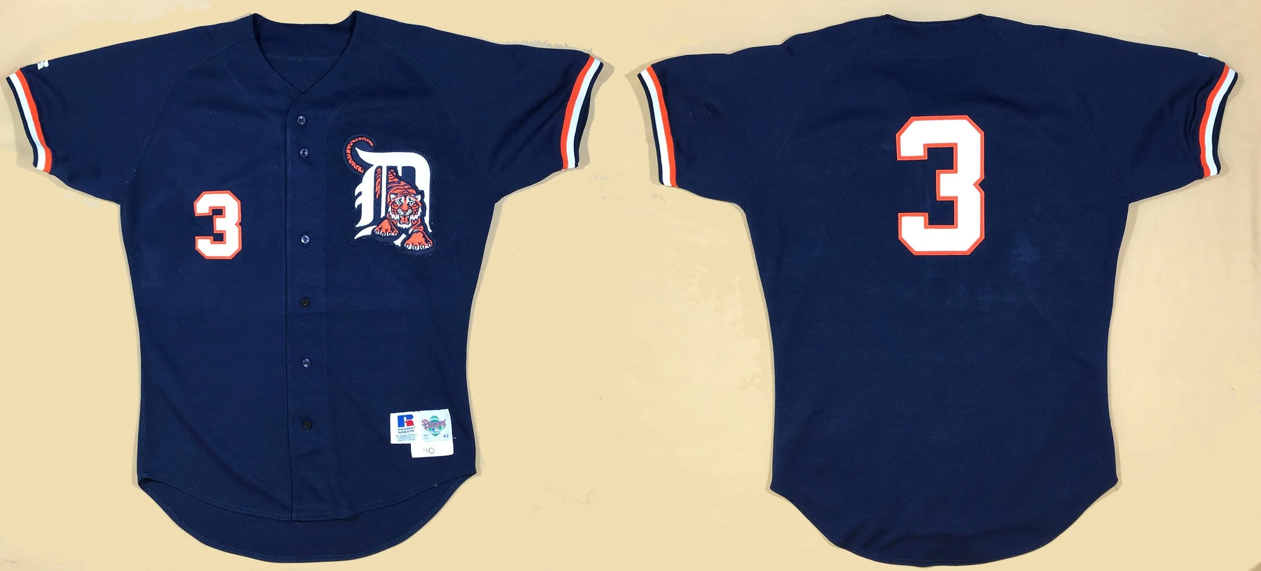 Here it is completed- restored back to original. Stephen is justifiably pleased with his barn-find prize. And I am satisfied to have been able to help answer a question about “what happened to these Tigers jerseys after all?” So, keep your eyes open 
