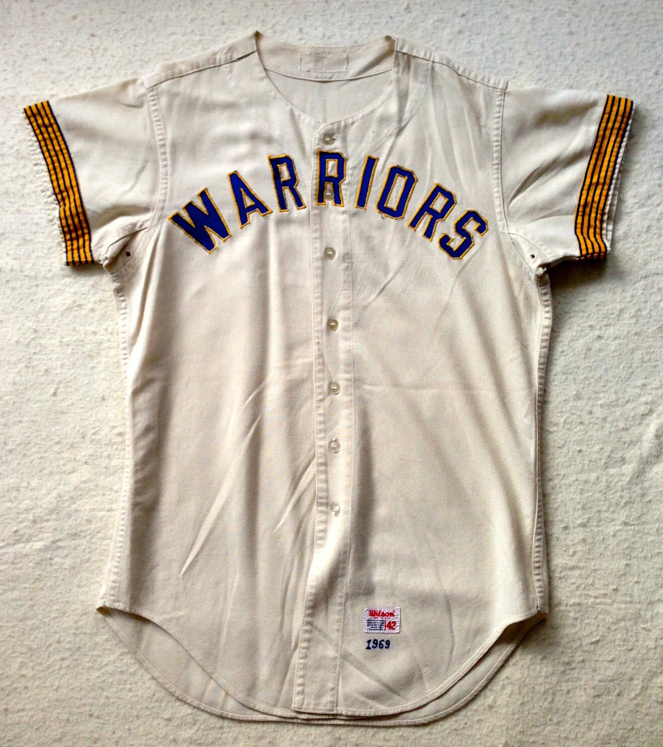 After its MLB service was ended, this particular jersey went to the Brewers minor league system where it became a Danville Warriors jersey. 
