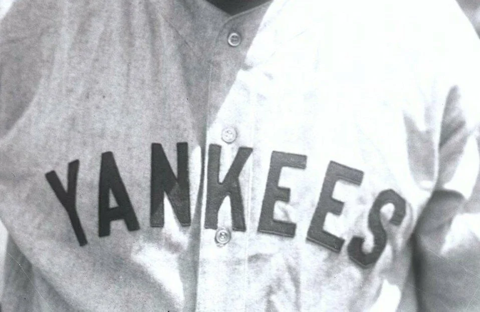 Today, lettering is cut with computer driven lasers. Then, it was cut with a pair of sharp scissors along dusted chalk lines. Our goal in reproduction is to copy the rustic originals in all their imperfection, stitching to cover the old ghosts exactl