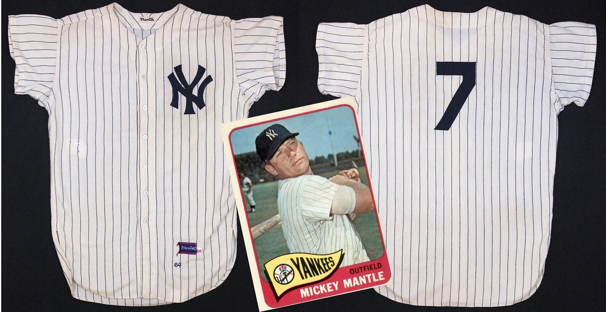 1964 Yankees Mickey Mantle Home Jersey Restoration/Authentication