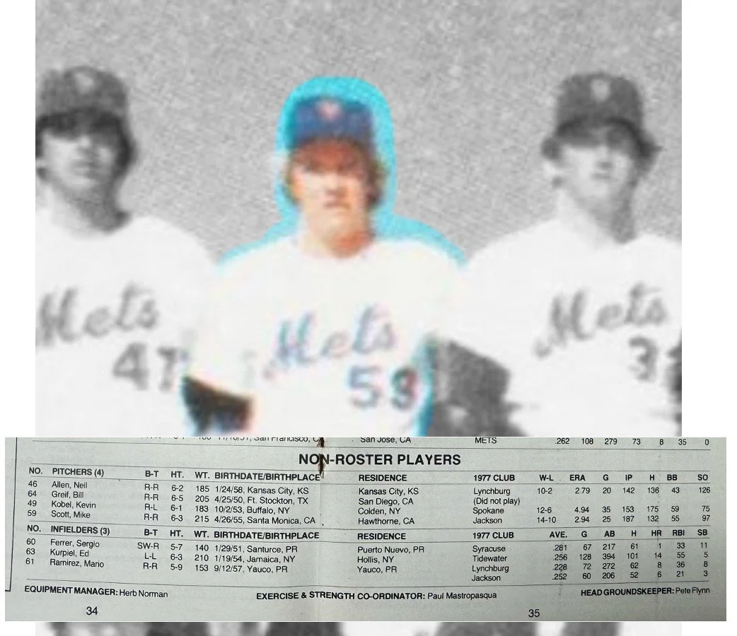 There’s one important thing to know about spring training: the team will wear their prior years uniforms there, being issued their new set for the season on opening day. Therefore in spring training of 1978, Mike Scott would have worn a 1977-tagged j