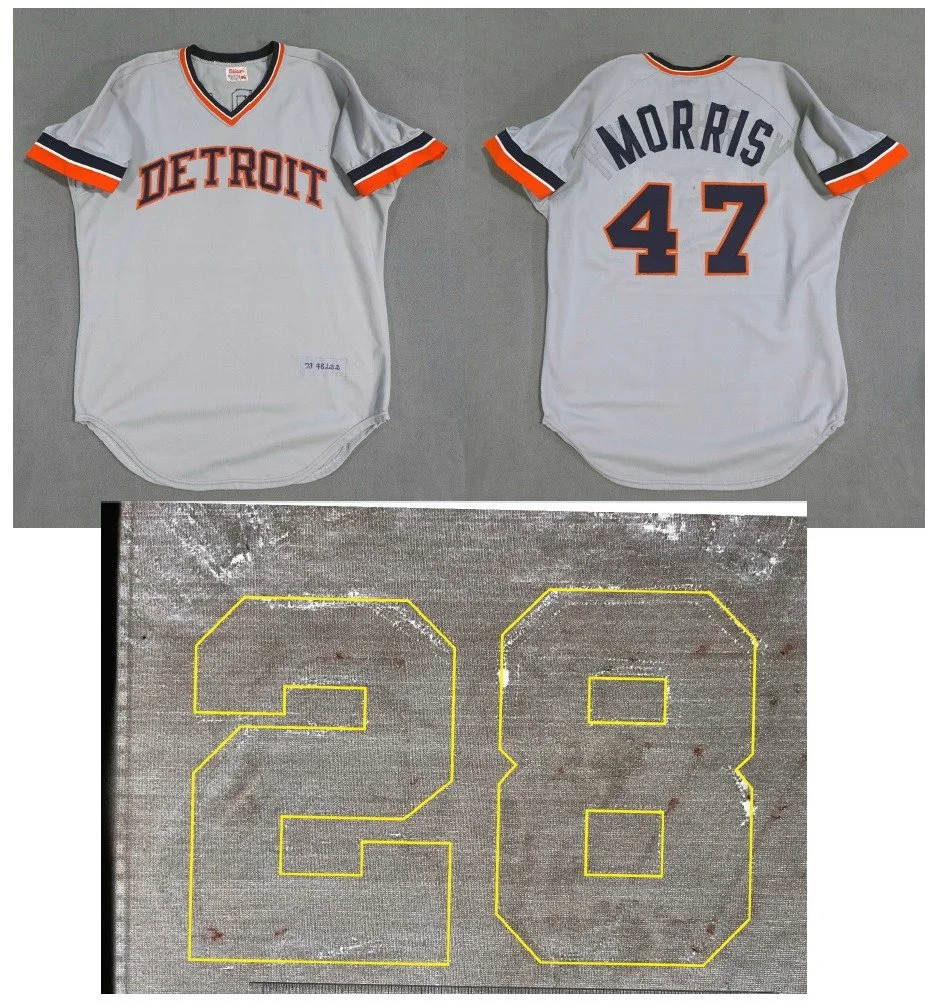 The Mystery of the well-worn Tigers jersey: there are a few teams that were as frugal as the 1970s Detroit Tigers. They issued and re-issued their jerseys so many times that some may have had evidence of three or more names and numbers having been on
