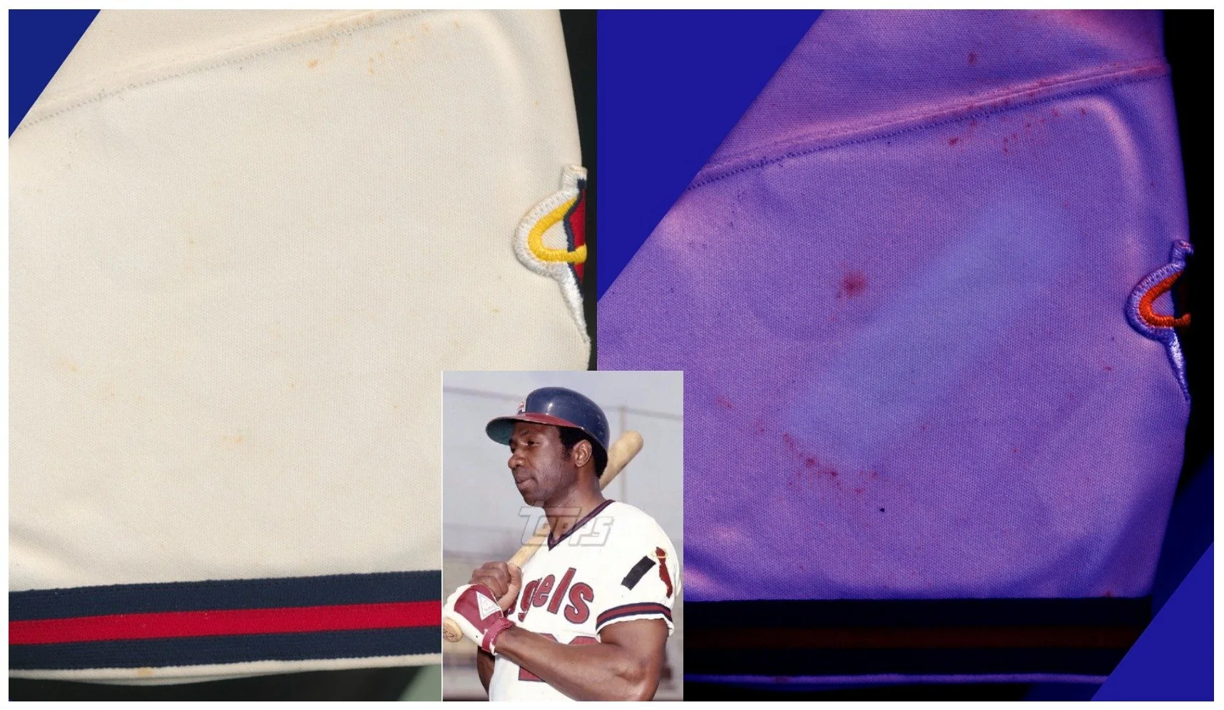 In spring training of 1974, minor league Bruce Heinbechner died in a car accident, and as a result for about two weeks period prior to the start of the 1974 season, Angels players wore a unique memorial on the sleeve, a diagonal black stripe next to 