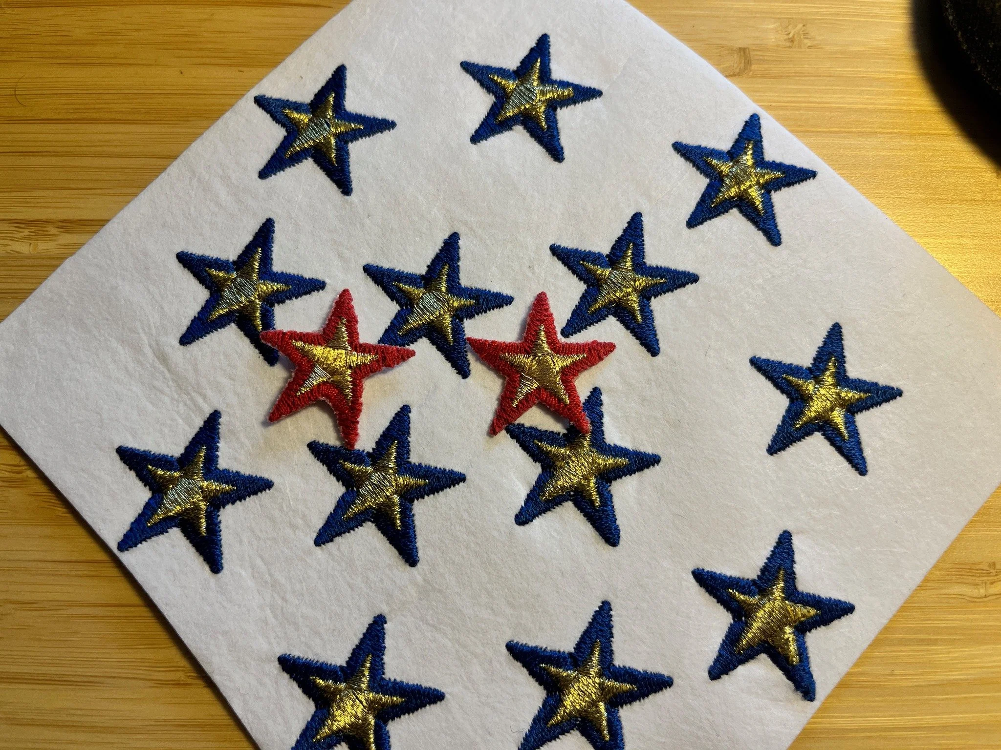 I can make the All-Star game collar stars in all the colors they were produced in.