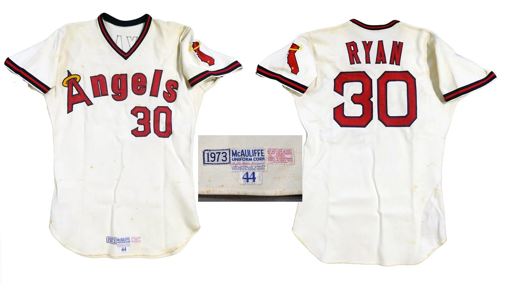 The fascinating mystery of the 1973 Angels jersey: I see a lot of Nolan Ryan jerseys here. Everybody hopes they have an original, but unfortunately Nolan Ryan probably didn't wear 15 jerseys in his 1973 record setting season. Jersey manufacturer McAu
