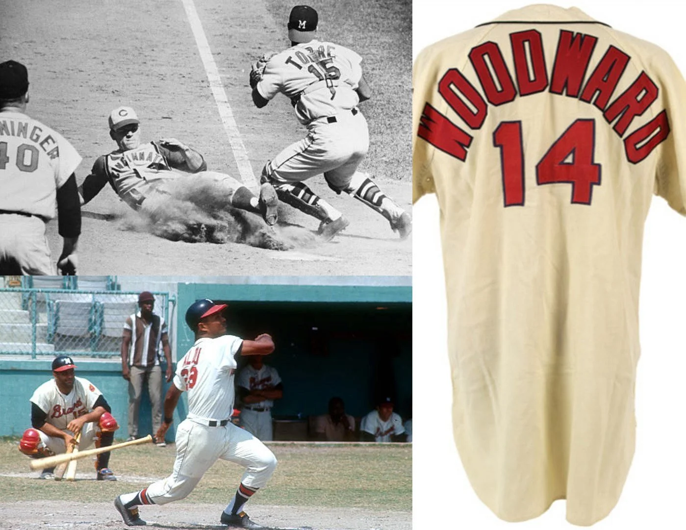 Available photographs of the odd Braves NOB lettering are surprisingly scarce to the researcher. Most auction jerseys have had their NOBs badly replaced. And press photos from smaller market teams are hard to find. In my years of research, I find tha