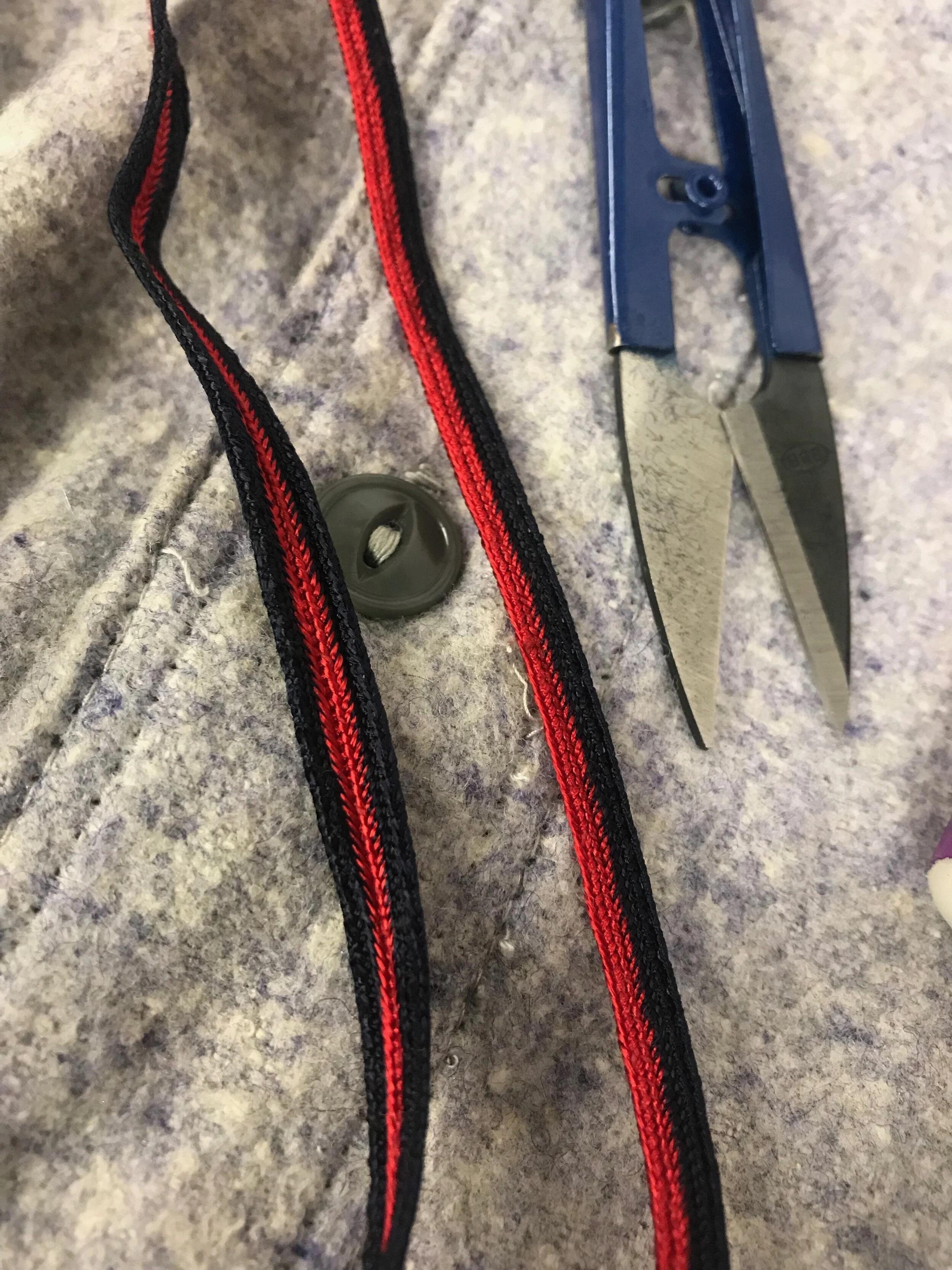 The incorrect trim (left) and the corrected trim (right.)