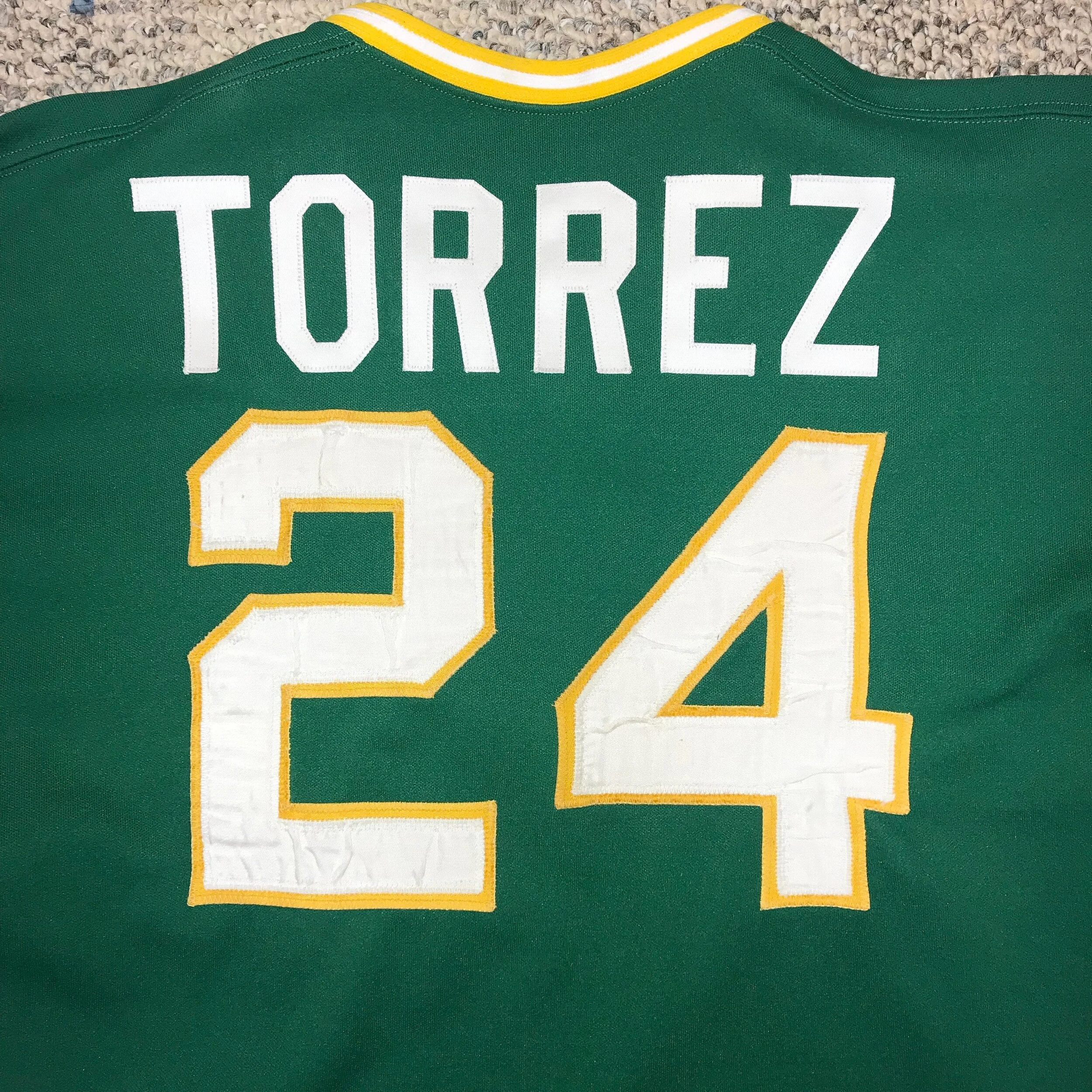 The finished NOB, color matching the original, stained 24.