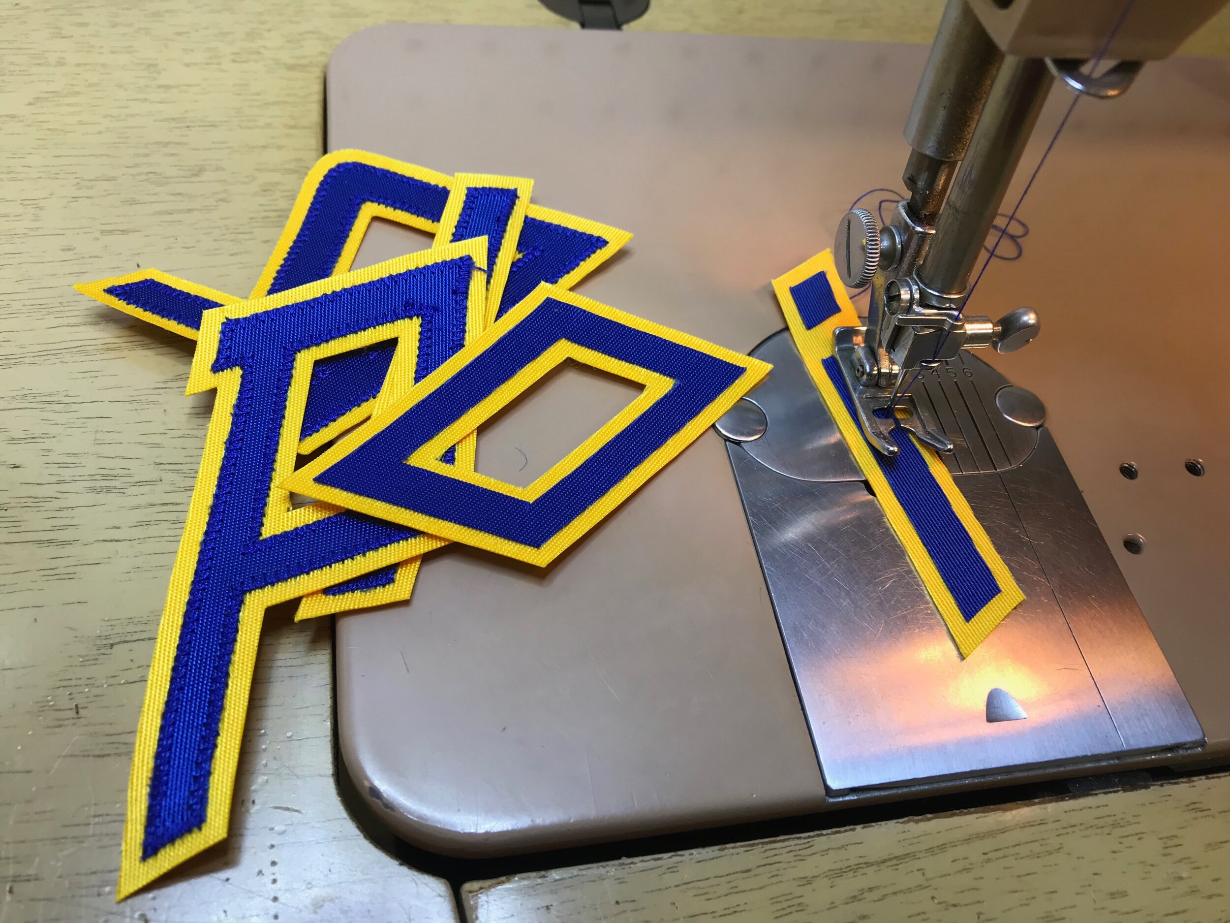 Here we stitch the letters' layers together. 