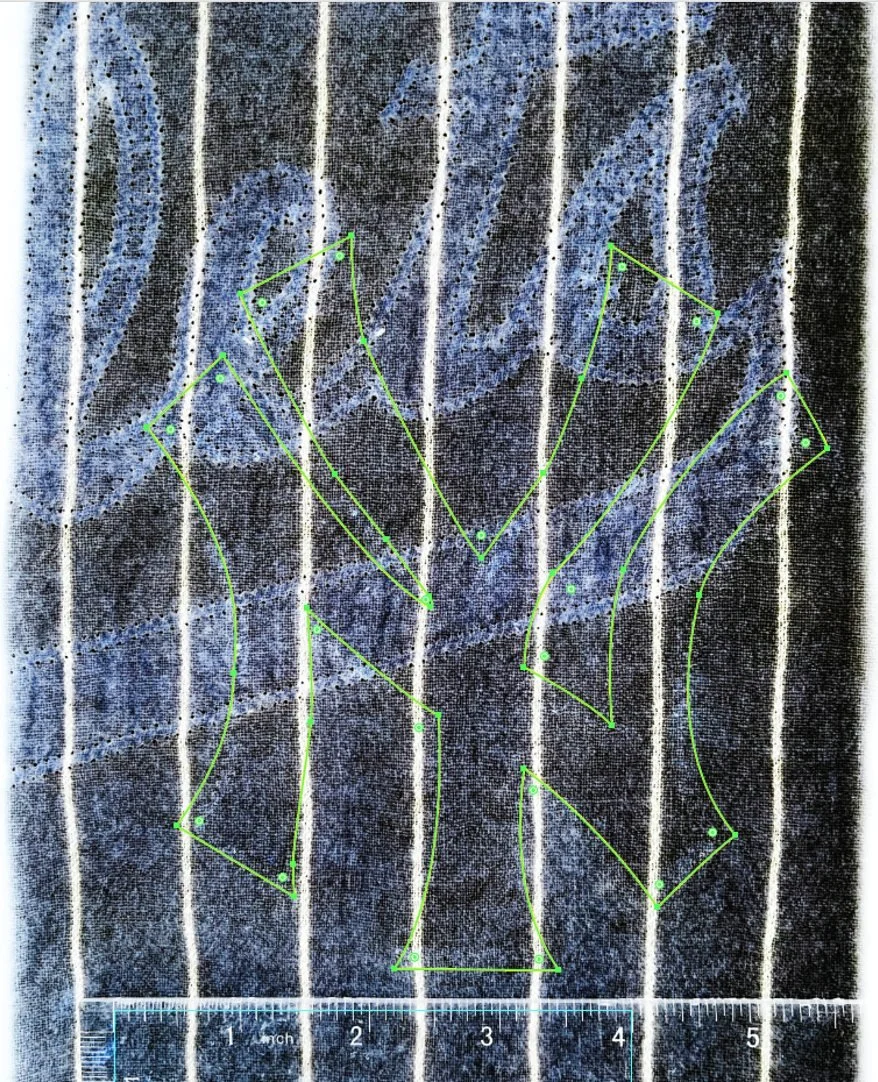 Re-creating the Yankees crest on the front is not a quick and simple process. It involves several steps to make sure that we get it perfectly correct. Going back to 1957, there were no computers or laser cutters. Original team name crests were most c