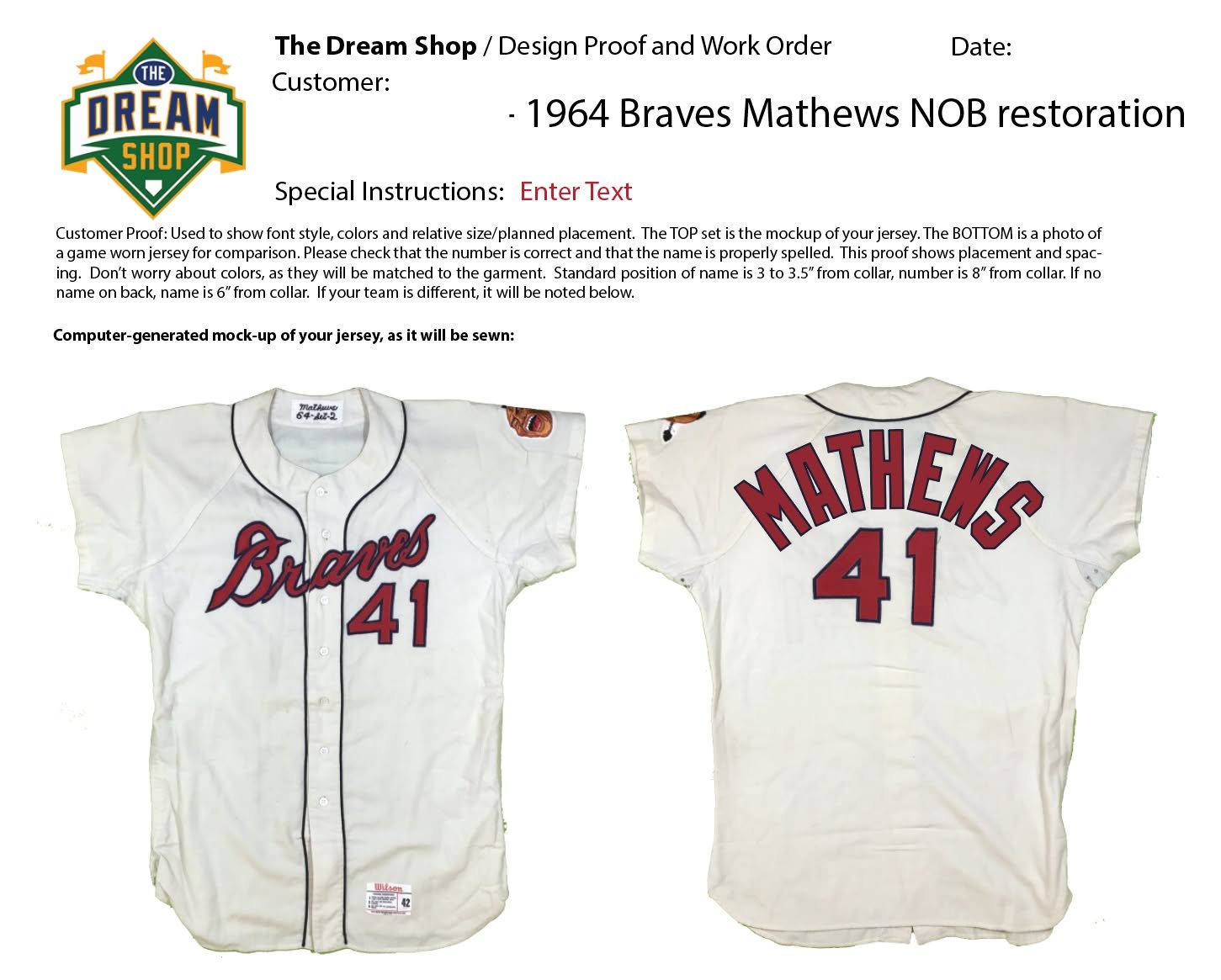 Here is the proof, sent to the collector for his approval. This essential step is a key part of my quality process, and it is never skipped.