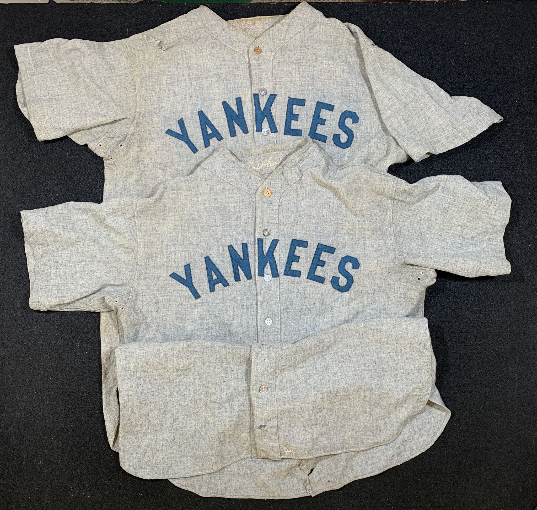 Here is the final result; both jerseys restored. I am pleased with the results, and so is the owner.