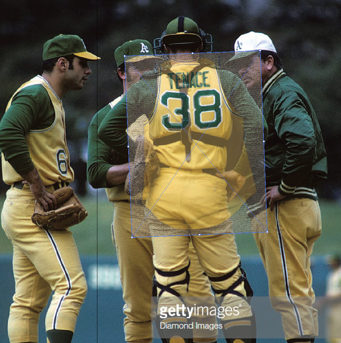 Clearly the same jersey from this photo match. Look at the distortion of the shape of the lettering, caused by the wearing of catchers' equipment for so many hours.