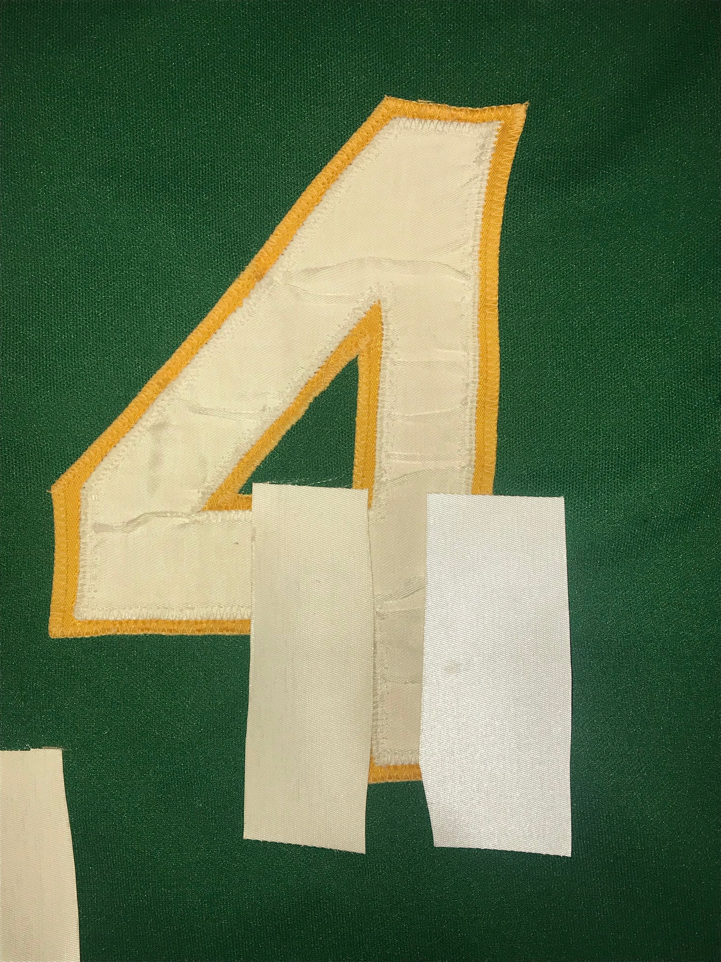 You can see the color match, post tea-dyeing.