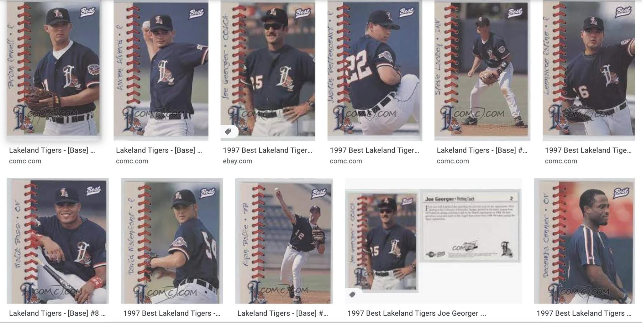 The Tigers were a team that wasted nothing, and at the start of 1990s they were still sending their used jerseys and pants to the minors to be used and used until they were worn out and discarded. Besides being the Spring Training home of the MLB clu