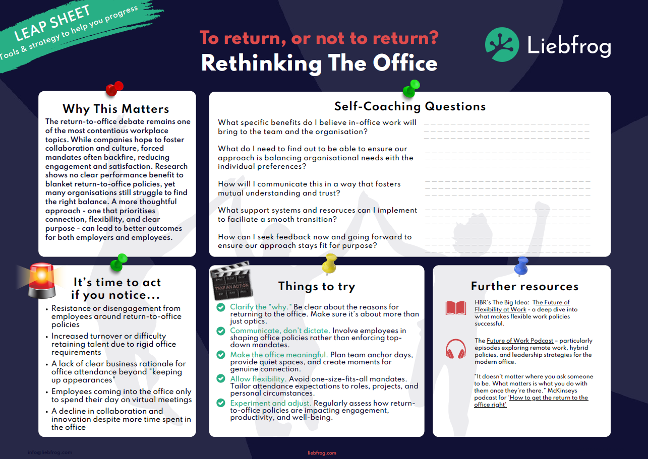 Getting the return-to-the-office right