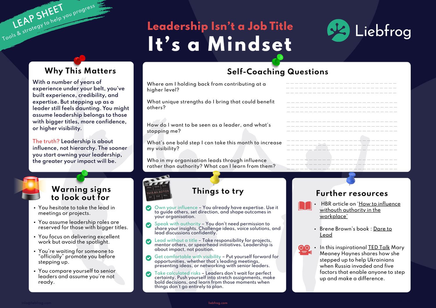 Start leading, despite not having the title (yet)