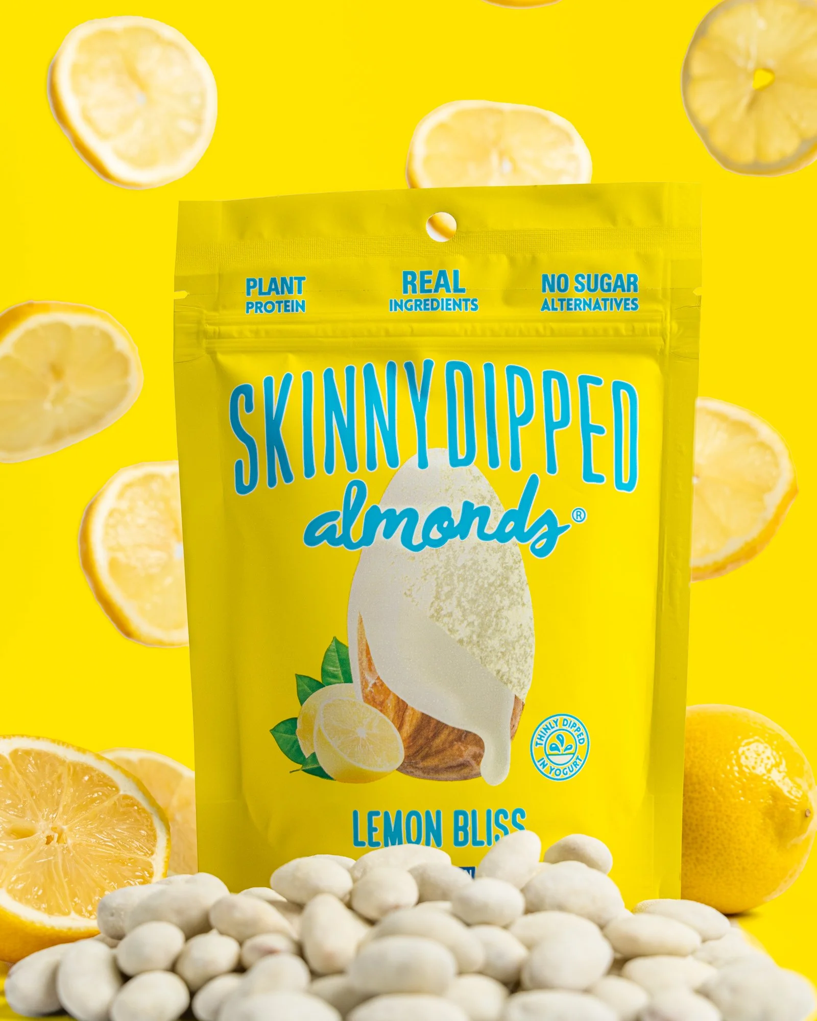SkinnyDipped | Bold, Colorful Social Content for a Better-For-You Snack Brand