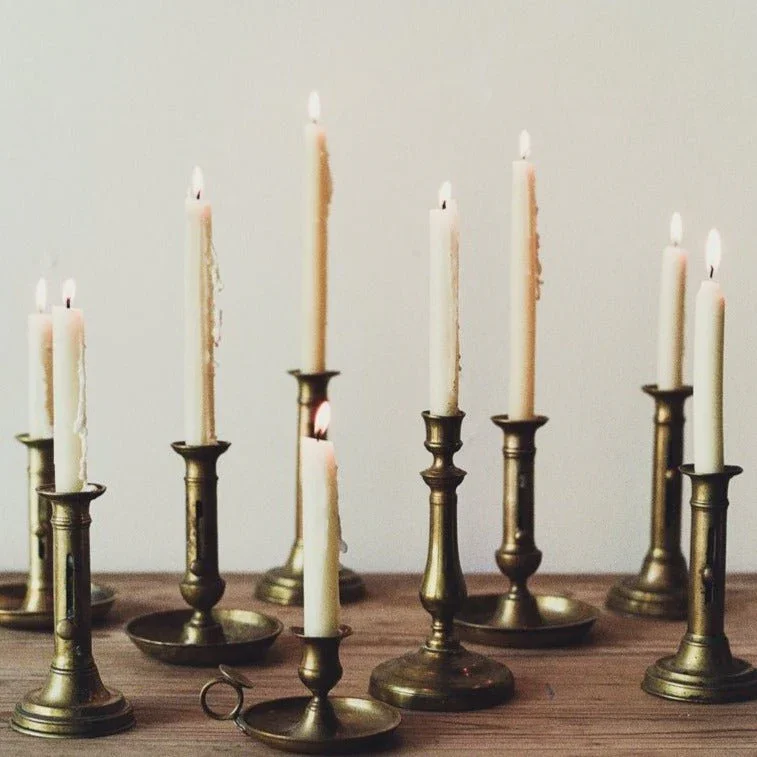 Brass Vintage Candle Holders- Variety