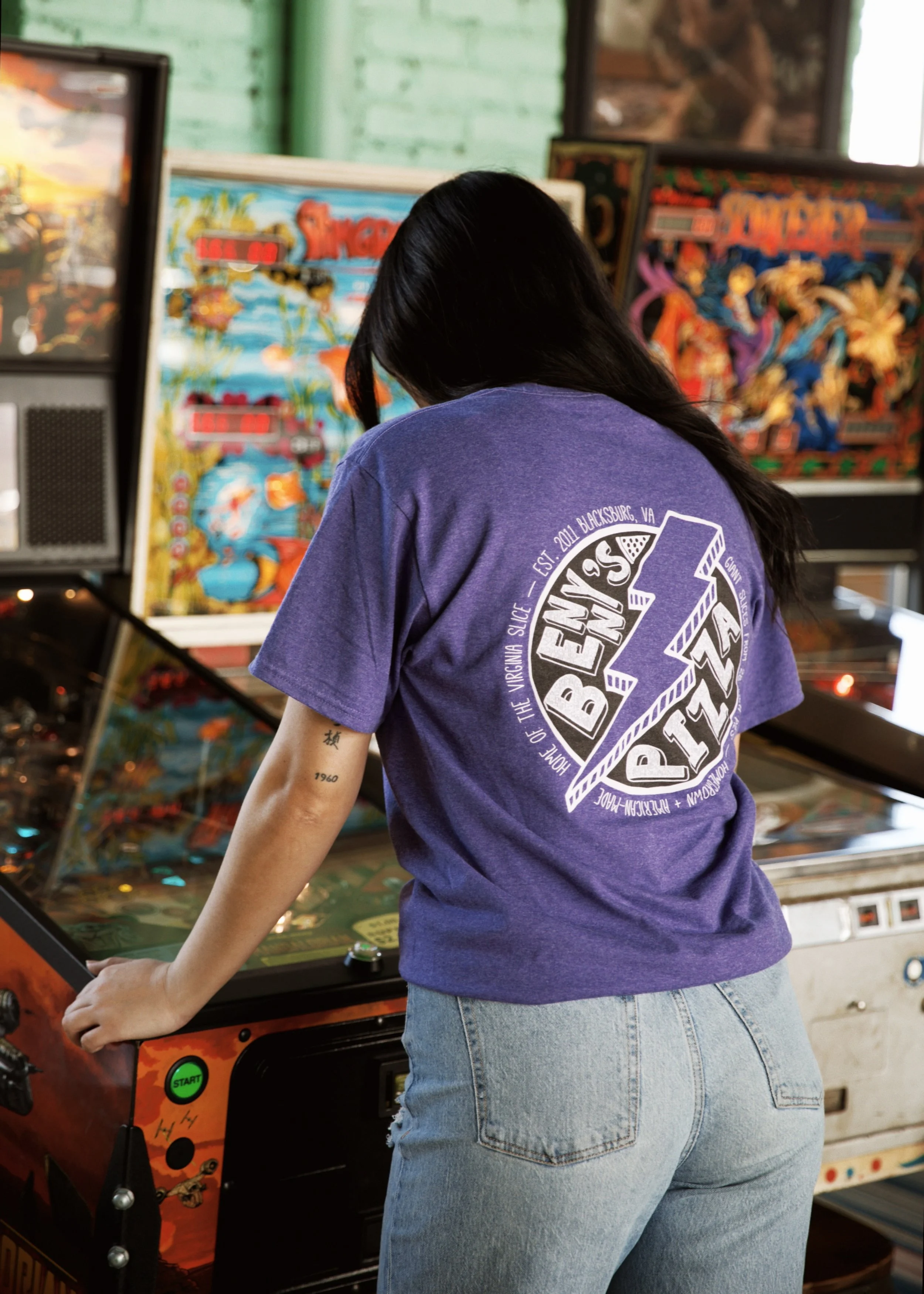 Purple Lightning Bolt Tee