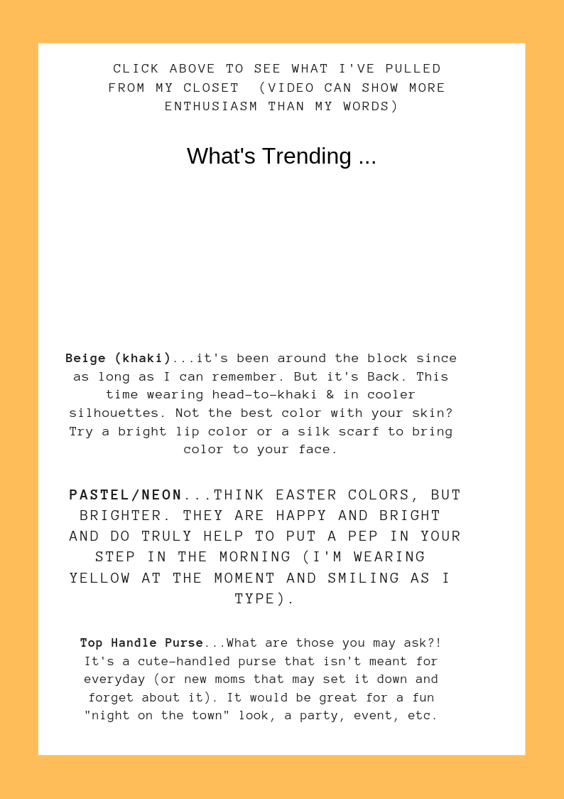 Let's Talk Trends (while still being true to your style)