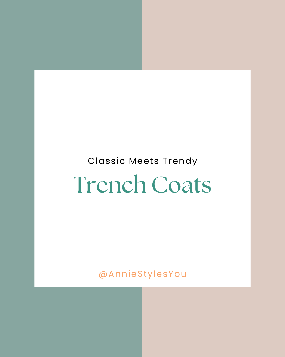 Classic Meets Trendy in a Trench Coat